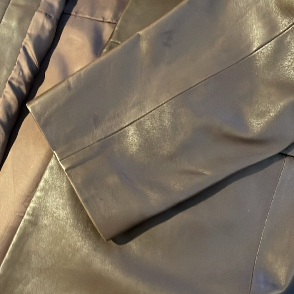 Leather coat